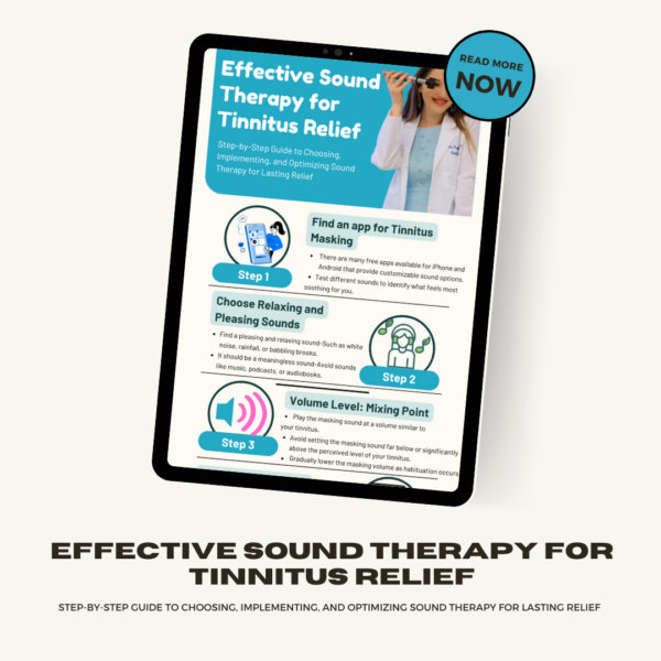 Comprehensive Tinnitus Relief: Sound Therapy & Lifestyle Strategies Infographic Bundle - Görsel 5