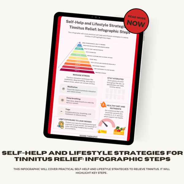 Comprehensive Tinnitus Relief: Sound Therapy & Lifestyle Strategies Infographic Bundle - Görsel 4